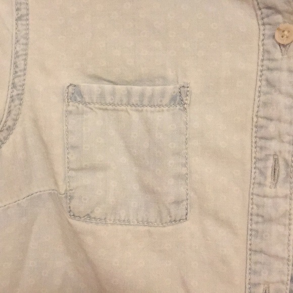 Mossimo Supply Co. Long Sleeve Blue Jean Shirt - Picture 3 of 5